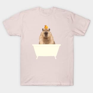 Capybara in Bathtub T-Shirt